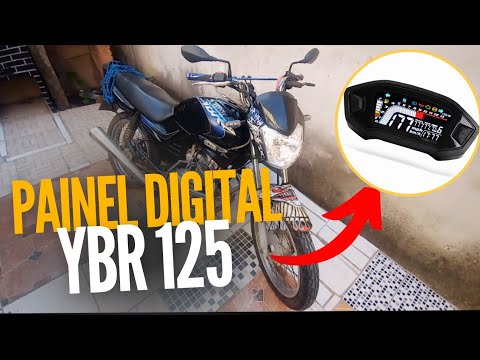 PAINEL DIGITAL UNIVERSAL NA YBR 125 MONTADINHA🚀