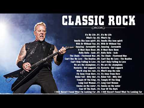 Metallica, Queen, Nirvana,  Aerosmith, ACDC, Bon Jovi, U2, GNR🔥 Classic Rock 70s 80s 90s Full Album