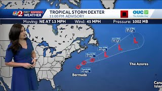 Tracking the tropics with an eye on Tropical Storm Dexter