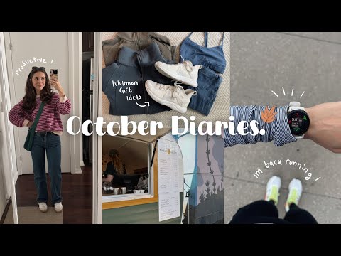 FALL HOME VLOG 🍂 lululemon gift ideas, IM BACK RUNNING, productive days!