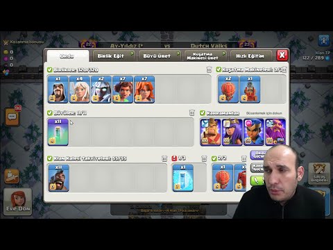 İLGİNÇ BİR ORDU DENEDİM CLASH OF CLANS