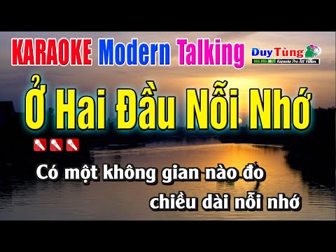 Karaoke || Ở Hai Đầu Nỗi Nhớ – Modern Talking  || Nhạc Sống Duy Tùng