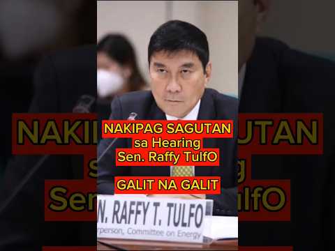 SAGUTAN sa HEARING ni Sen. Raffy TULFO At Sec. GALVEZ !! #reels  #shortsvideo #shortvideo #video