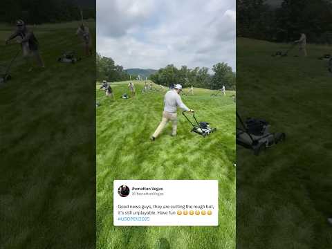 They’re cutting the rough at Oakmont 👀 (via @jhonattanvegas/X)