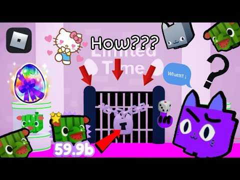 How to unlock 🔓 a Limited Time Door in Pet Simulator x??? and Hippo melon 💖🍈 😱😱😱 // Roblox Tutorial