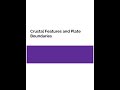 Geological Features and Plate Boundaries