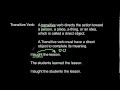 Exploring Transitive and Intransitive Action Verbs
