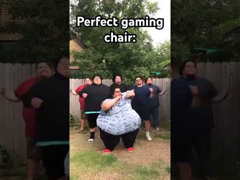 Perfect gaming chair 🔴not trying to make fun of🔴 (with all due respect🙏) #comedy #foryou