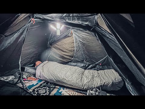 SOLO CAMPING RELAXING AND RECHARGING IN A TROPICAL SERENE RAIN FOREST • ASMR