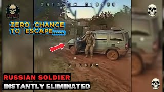 Ukrainian Forces Drone Patiently Waited for Russian Soldier To Come Out & Instantly Eliminated....