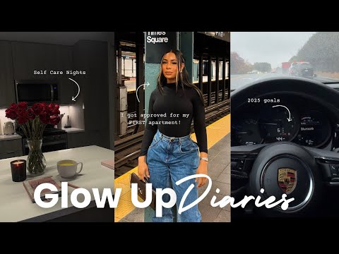 GLOW UP DIARIES| i got approved for my FIRST apartment, setting 2025 *glow up* goals,  /LIFE UPDATE/