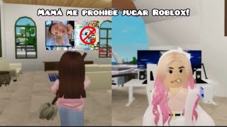 Mamá me prohíbe jugar Roblox!😱/Historia Brookhaven/#roblox #comedy 