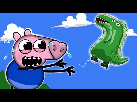 [Cartoon] Peppa Pig & George Balloon Dino story
