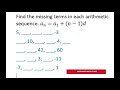 Exploring Arithmetic Sequences and Means