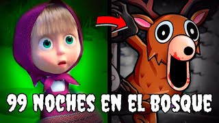 🎃 CREEPYPASTA DE MASHA Y EL OSO "99 NOCHES EN EL BOSQUE"