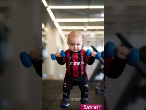 Zlatan and his Baby in the GYM 💪 #zlatan #funny #shortsfeed #fyp #ibrahimovic