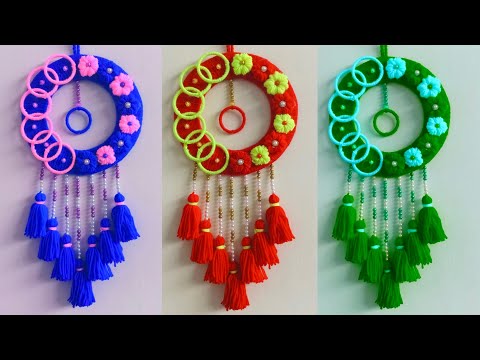 Easy Wall Hanging Using Old Bangles | Best Out Of Waste | Wall Hanging Craft Ideas