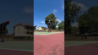 Working on short balls - attacking a balls pulling away #tennis #tennispro #tenis