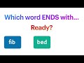 Identifying Words by Their Endings