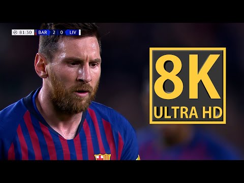 8K | Messi Free Kick Goal vs Liverpool