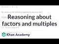 Understanding Multiples and Factors