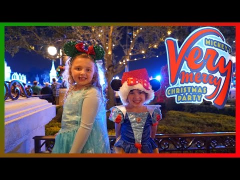 Disney World Christmas Party at the Magic Kingdom! | Holiday fun with Ava Isla and Olivia