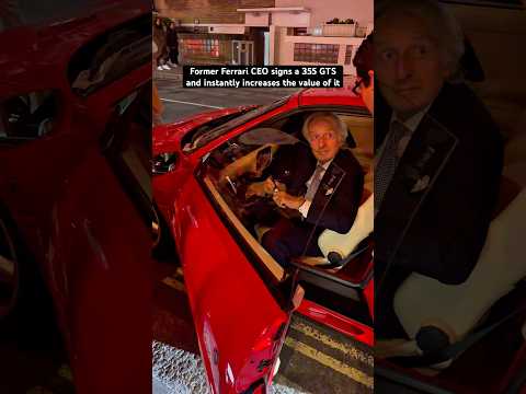 Luca di Montezelamo is a legend and last night he signed this Ferrari 355 GTS at his movie premiere!