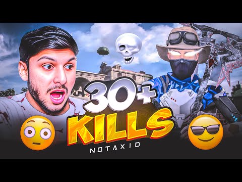 First time 1 vs 4 Full Map 33 kills+😱🥵 || Close to World Record 🥶😈??? || NOTAXID YT