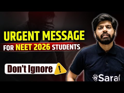 Urgent Message for NEET 2026 Aspirants 🙏| Don't Ignore if you REALLY want AIIMS | NEET Strategy