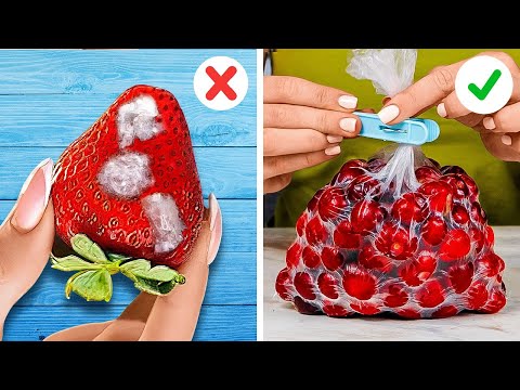 حيل لمنع فساد الطعام بسرعة | حيل مطبخية بسيطة 🍓