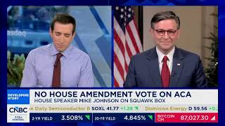 Speaker Johnson Joins Squawk Box on CNBC
