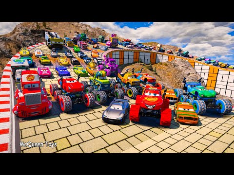 NEW Disney Pixar Cars @McQueenToys | Lightning McQueen Crazy Racing Toys | High Impact Jackson Storm