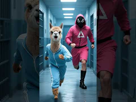 😱😭The alpaca ate the Punisher's engagement ring. #funny #dalgona #animation #cute #animals