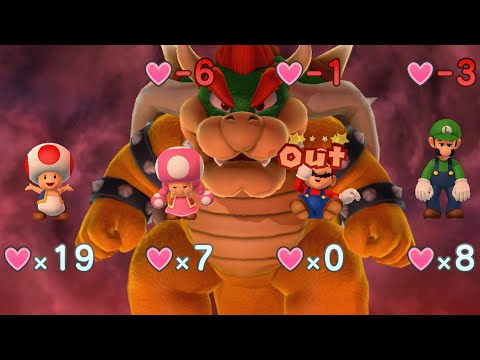 Mario Party 10 - Toad vs Toadette vs Mario vs Luigi vs Bowser - Chaos Castle