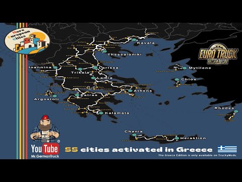 [ETS2 v1.54] More European Cities (Greece) 55 Cities *crazy*
