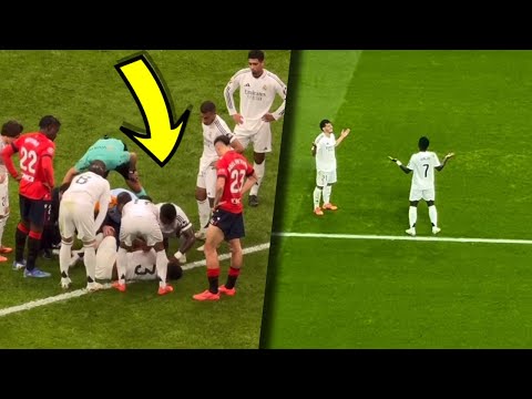 Vinicius Jr Hattrick For Real Madrid vs Osasuna & Eder Militao Serious Injury