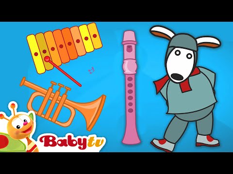 Louie Poznaje Instrumenty Muzyczne | Pierwsze Słowa dla Maluchów @BabyTVPL