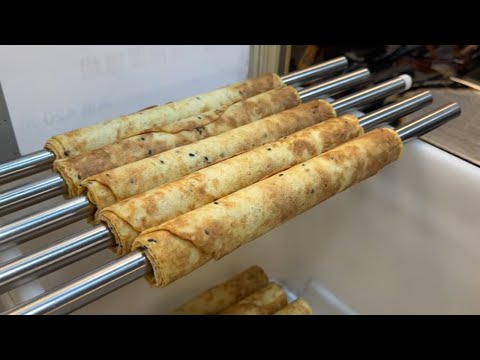 Delicious Handmade Egg Roll - Taiwanese Street Food