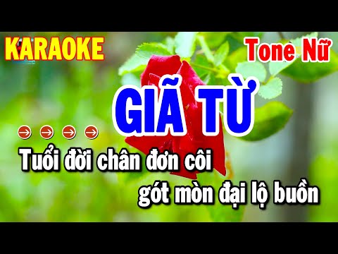 Karaoke Giã Từ Tone Nữ (Em ) Nhạc Sống Hay | Thanh Hải