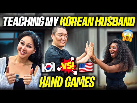 My Sister and I Try to Teach My Korean Husband American Hand Games!
