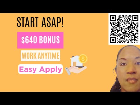 Hiring Hundreds - Start Monday ✨$640 Cash Bonus/$250 Incentives + Hourly Pay (Work Anytime)