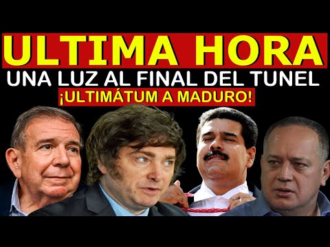 🔴EN VIVO! EDMUNDO GONZALEZ CON JAVIER MILEI - ESTA LLEGANDO LA HORA - NOTICIAS DE VENEZUELA HOY