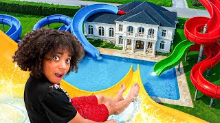 We Built A Water Slide In Our BackYard💦😃