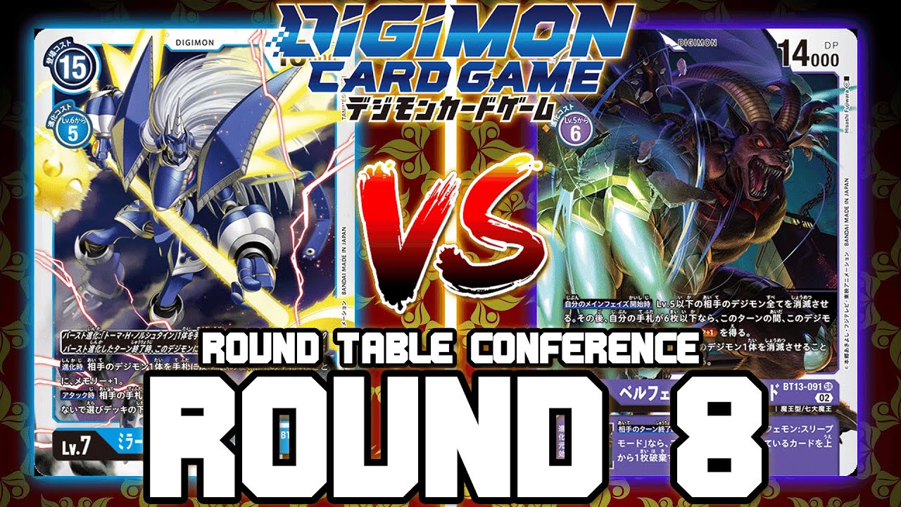 MirageGaogamon BM VS Belphemon!! | Digimon Card Game: BT-13 Round Table Conference (ROUND 8)