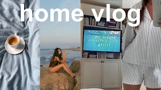 a few days at home — tsitp watch party, beach sunrise, mukbang, & PR haul