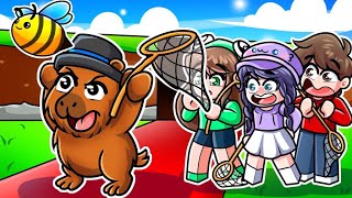 Me Convertí en CAPIBARA en Caza una ABEJA en Roblox Para Trollear!