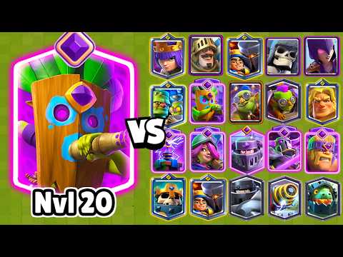 LANZADARDOS EVO NIVEL 20 vs TODAS LAS CARTAS | Clash Royale