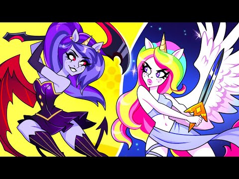 Dark Vs Light Twin Wings⚡School Magic Battles With Unexpected Ending By Teen-Z Like