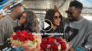 Levixone Kisses Desire Luzinda. Belazze Omukwano ku Entebbe Airport Ahead of their Wedding Ceremony 