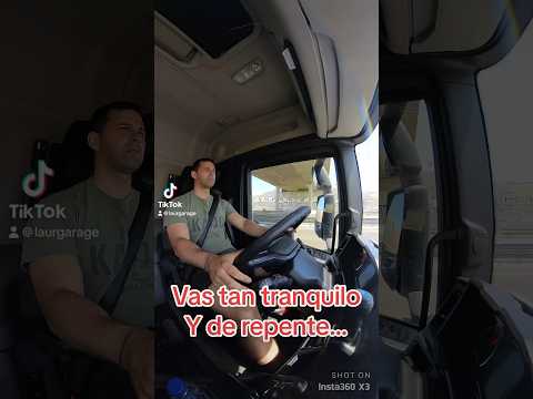 Me habría dado de lleno si no es por guardar buena distancia de seguridad #camioneros #truck
